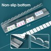 Clear Acrylic Mahjong Racks with Pushers, Set of 4, 17.3"