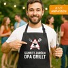 MoonWorks BBQ Apron for Men with Saying Fleisch ist mein