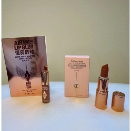 Charlotte Tilbury Pillow Talk Mini Travel Size Lip Duo / Lipstick + Lip blur