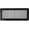 Vent Systems 3" x 10" Inch (Opening Dimensions) Black -