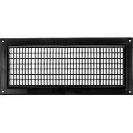 Vent Systems 3" x 10" Inch (Opening Dimensions) Black - Pack of 10 - Plastic Air Return Grill HVAC Vent Cover for Home Improvement Vent Duct Cover 5" x 12" Inch (Overall Dimensions)