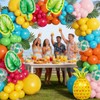 120Pcs Tropical Party Decorations - Hawaiian Balloons, Tropical Balloons &