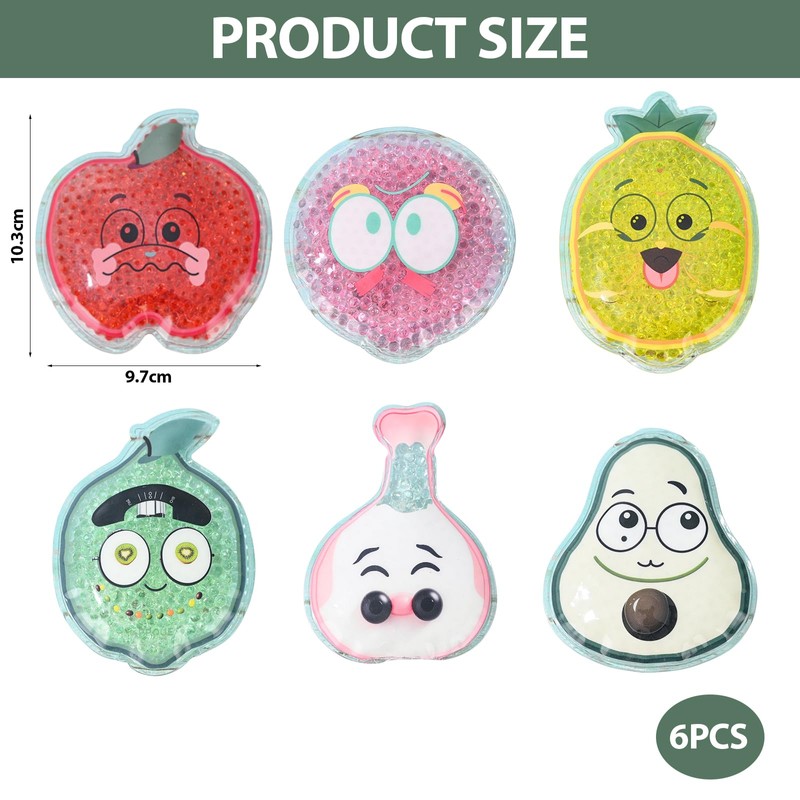 Pack of 6 Cooling Pads, Reusable Cooling Pads Gel with