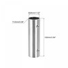 sourcing map Rail Pipe Fitting 2-Way 100 mm 304 Brushed