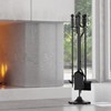 Fire Beauty Fireplace Tools Set 5 Pieces Wrought Iron Fireset