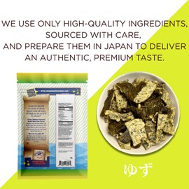 Japanese Tempura Seaweed Snack Chips, Noriten – Yuzu Flavor | 5.29oz | Made in Japan by Swashbuckle Snacks