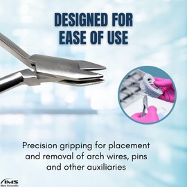Dental Aderer Plier Orthodontic Clasps Three Prong 3 Jaws Wire Bending Arch-wire Adjustment Loops Contouring Pliers Made of Stainless Steel