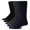 Nautica Men's Dress Socks - 5 Pack Moisture-Wicking Dri-Motion Comfort