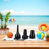 aoukoslt Black Air Pump Replacement Nozzles, Plastic Pump Nozzles, 3
