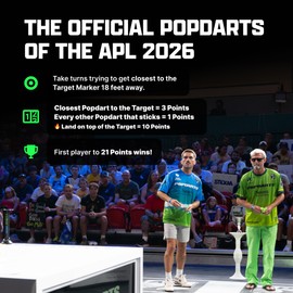 Popdarts Elite Full Pack – Larger & Heavier Design for Ultimate Precision & Control – Dominate Every Match! American League (APL) Tournament Approved