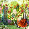 Garden Fence Border Iron Flower Decorative Garden Fencing Panel for