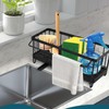 Mooshy Sponge Holder for Kitchen Sink Organiser, Stainless Steel Sink