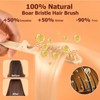 Teasing Brush for Fine Hair, Boar Bristle Styling Brush with