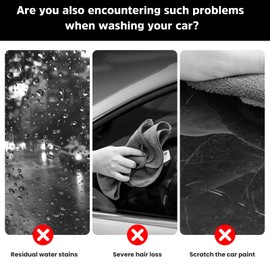 6 Pack Microfibre Drying Towels, Super Absorbent and Washable Waffle Dish Cloth, Microfibre Kitchen Dish Tea Towel, Soft Barista Towels, Black, 20 x 20cm No Lint Quick Dry Cleaning Cloth