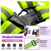Swpeet 9Pcs Reflective Sash and Vest Assortment Kit, Reflective Sash