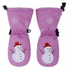 Andorra Kids Premium Waterproof Insulation Snow Mittens,XS,Pink/Snowman