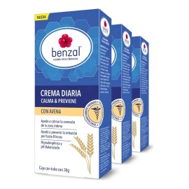 Crema Íntima Diaria Benzal con Avena 3 Pack 30g cada