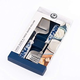 Henri Willig Giftset Delft Blue Cheese Slicer & Cheese Grater Holland
