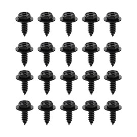 Dickno 20 PCS Car Fender Liner Screw Bolt, Automotive Bumper Mud Flaps Wheel Wells Screws Bolts 90159-60498 Compatible with Tacoma, Tundra, Highlander, RAV4, Prius, ES300h, GS350