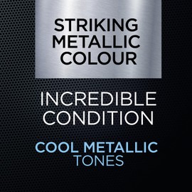 Colour Freedom Metallic Silver Grey Permanent Hair Dye with PurePlex. Ultra Glossy Conditioning Hair Colour. 100% grey coverage. By Knight & Wilson.