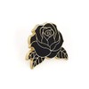 Pinsanity Black Rose Enamel Lapel Pin