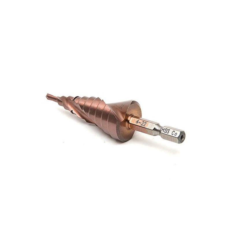 Mengshen Drill Bit 4-22 mm, HSS M35 Cobalt Step Drill
