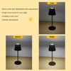 CNAHIWO Outdoor Battery Operated Table Lamp Waterproof, Touch Dimmable Desk