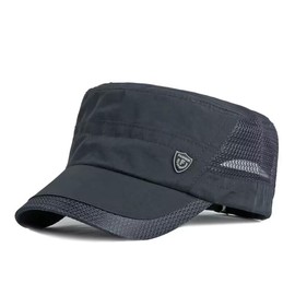 LOJAX Men's Work Cap, Restoration Army Hat, Summer, Cool Mesh Flat Cap, Light and Flirty, Quick Drying, Sports Hat, Fishing and Walking Baseball Cap, blue