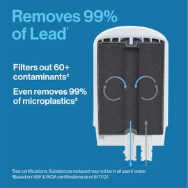 Brita Brita Faucet Mount Water Filter for Sink, Removes 99% of Lead, Elite Advanced Filtration System, Includes 1 Replacement Filter, White