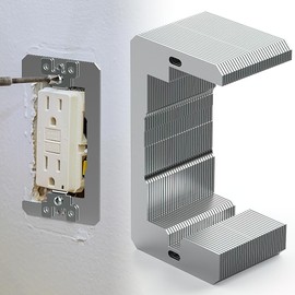 Wuno Shop 30 Pcs Wall Plate Spacers, Metal Outlet Spacers for Electrical Box, Flush Fit Leveling Plate,Outlet Shims Device Level Plates For Use With Electrical Boxes And Receptacles