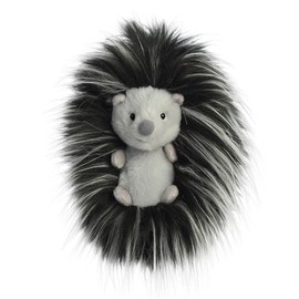 Aurora® Exquisite Luxe Boutique™ Spade Hedgehog™ Stuffed Animal - Luxurious Elegance - Sensory Delight - Black 6 Inches