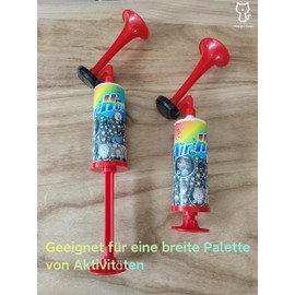 Happy Hold Neumatic Horn: Can be used in traffic, football matches and parties as a horn, essential for sports and travel (Red)
