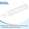 MECCANIXITY Clear Storage Tube 1 5/8"x7.5"(41mmx190mm) Lightweight for Bead Containers,