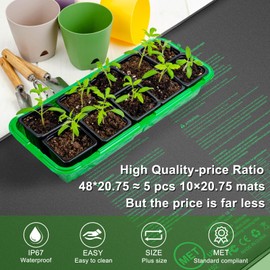 RC SLL Seedling Heat Mat,48"x20.75" Heat mats for Seed Starting,Waterproof Plant Heating Mat Heating Pad for Seed Germination,Hydroponic Heating Pad Seed Starter (48"x20.75"-1 Pack)