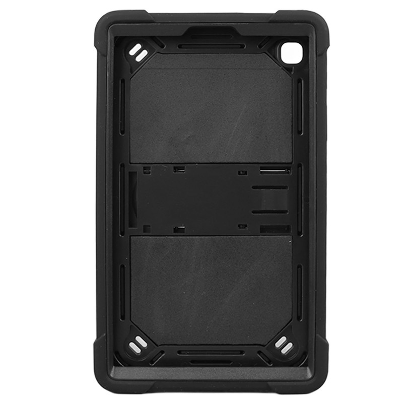 Tablet Case Black Silicone Precise Cutouts Shock Absorbent Stable Kickstand