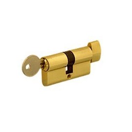 C.R. Laurence Brass Keyed Alike Cylinder Lock with Thumbturn By HandsOnCo