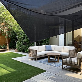 winemana Black Shade Cloth 40%, 6.6x20 FT Mesh Tarp - Garden Shade for Greenhouse, Patio, Vegetables, Plants Cover and Chicken Coops, Sun Shade Net for Outdoor Protection with Reinforced Grommets