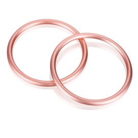Accmor Baby Sling Ring 3 inch Aluminium Wrap Rings Soft Carrier Ring Accessory for Infants Toddlers Newborn Kids, Works with Your Own Material or Convert Wrap to Sling (Rose Gold)