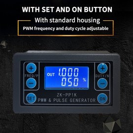 Dual Mode LCD PWM Signal Generator PWM Pulse Frequency Duty Cycle Adjustable Square Wave Generator 0Hz-  150KHz