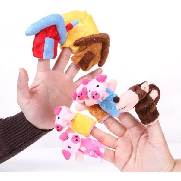 Jzhen Cute Animal Finger Puppets Toy, Finger Animals, Perfect for