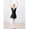 BALAYSIER Short Sleeve Leotard for Girls Gymnastics Dance Ballet Dresses