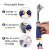 Bates- Carbide Scraper, 2 inch, Double-Edged Tungsten Steel Blade, Paint