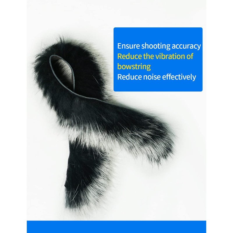 longbowmaker Archery String Silencer Bow Stabilizer Otter Hide Bowstring Silencer
