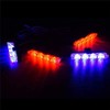 XTAUTO Car 16 LED Red & Blue Police Strobe Flash