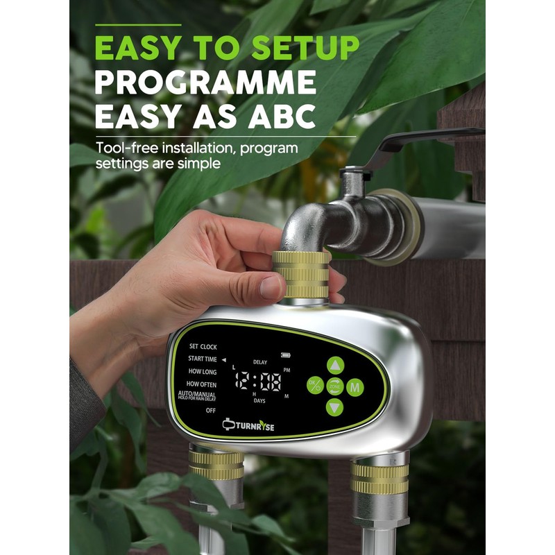 Water Timer for Garden Hose - 2 Zone Sprinkler Timer