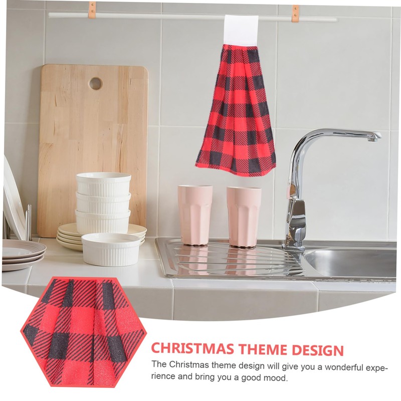 LABRIMP Hanging Hand Towel Water Absorbent Kitchen and Bathroom Hand