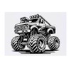 'Monster Truck' Temporary Tattoo - Water Resistant, Skin-Safe, Non-Toxic Transfer