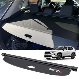 Drytuns Cargo Cover for RAV4 2025 2026, Retractable Trunk Cover for Toyota RAV4 2019-2026, Anti-Peeping Security Shield Shade, Black