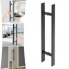DYRABREST 23" Double Sided Push Pull Door Handle H Shape