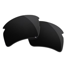 HiCycle2 Mirrored Polarized Replacement Lenses for Oakley Flak 2.0 XL Sunglasses, Multiple Options, black